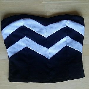 Charlotte Ruse Strapless Crop Top